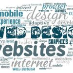 word cloud on web design